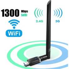 Zemira Edup Livx USB Pro Sinyal Yakınlaştırıcı Adaptör Kart 1300 Mbps EP-AC1686