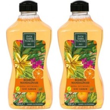 Zemira Bodrum Mandalinası Doğal Zeytinyağlı Sıvı Sabun 1.5 Litre Pet Şişe x 2