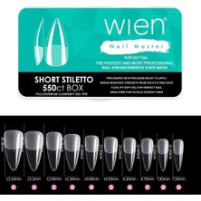 Zemira Yeni Nesil Protez Tırnak Jel Tips Gel Tips Short Stiletto 550 Adet