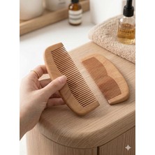 Zemira Ahşap Saç Tarama Tarağı, Doğal Malzeme, 2'li Set