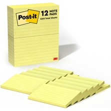 Zemira Post-It Pop-Up Notlar 7,6X12,7 Cm, 12 Ped, Amerika'nın 1 Numaralı Favori Yapışkan Notları, Kanarya