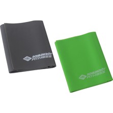 Zemira Schildkröt Fitnessbänder 2er Set, Latexfrei, Grün-Anthrazit, In 4-Farb Karton
