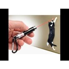 Ozkr Store 4 Yedek Başlıklı Pilli Kedi Oyuncağı Lazer Anahtarlık