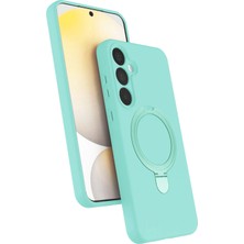 sbodurhome   Samsung Galaxy A25 5g Regal Magsafe Standlı Kapak - Su Yeşili