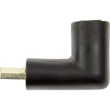 Zemira Belkin BLK-F3Y040BF HDMI To M/f Dik Açı Adaptör, 90", Siyah