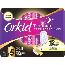 Zemira Orkid Platinum Hijyenik Ped Gece Esktra Plus (Boy 5) 5 Adet Ped