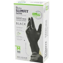 Reflex Slimfit Glove KOD-032 Muayene Eldiven 100'LU Siyah Pudrasız