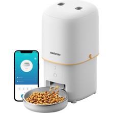 Zemira Haustier PF02 Akıllı Otomatik Mama Kabı, Tuya App-Wifi Uzaktan Kontrol, Sensörlü, 4lt Hazne, M