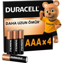 Zemira Basic Aaa Alkalin Ince Kalem Pil (4'lü Paket) – 1,5V – Daha Uzun Ömürlü – Günlük Cihazlar