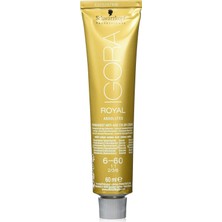 Zemira Schwarzkopf Hair Mascara-Igora Absolutes Saç Boyası 6-60 Koyu Kumral Çikolata Doğal 60 ml 404