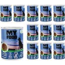Zemira Myfood Yetişkin Kuzulu Jöleli Konserve Mama 400 gr x 12 Adet