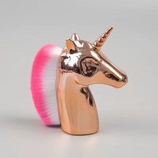 Zemira Bronz Unicorn Manikür Toz Fırçası Allık Makyaj Fırçası