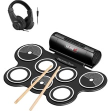 Zemira Ddx-70 Dijital Davul 7 Ped 2 Ayak Pedalı (Kulaklık Çubuklar Adaptör Full Set)