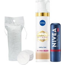 Zemira SPF30 LUMINOUS630 Karşıtı cc Orta Ton 40ML Kırmızı Renkli Dudak Kremi, Pamuk Hediye