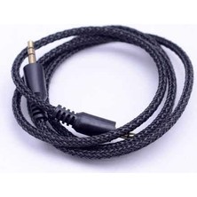 Zemira Aux Audio Kablo 3.5mm Halat Aux Kablo Standart Siyah