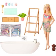 Zemira Wellness - Barbie'nin Spa Günü Oyun Seti, Çocuklar Için Oyuncaklar, Sarışın, Renkli Konfeti