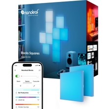 Zemira Nanoleaf Blocks Genişletme Paketi | 2 Kare Panel (Başlangıç ​​kiti Gereklidir), Rgbw Renk Değiştire