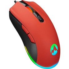 Zemira Sgm-L1 Lumos Kırmızı 6400DPI Rgb Ledli Makrolu Mouse