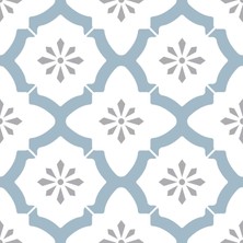Zemira Floorpops FP2943 Alfama Peel & Stick Yer Karosu, Çok Renkli,