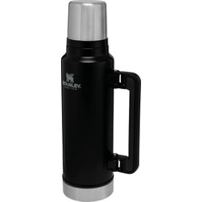 Zemira Legendary Vakumlu Çelik Termos, 1.4 Litre, Mat Siyah
