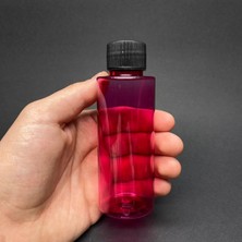 Zemira 100 cc Pembe Silindir (17GR) Sert Pet Şişe - Siyah Contalı Kapaklı- Ağız Çapı 24MM x 10 Adet