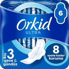 Zemira Orkid Ultra Ekstra Hijyenik Ped Gece Tekli Paket 6 Ped