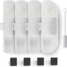 Zemira Xenon Su Pınarı Filtresi X8651 | 4'lü Set Fırça Süngerli Yedek Parça X8781