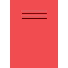 Zemira Independently Published Red A5 School Exercise Book Lined Paper Workbook Supplies 101 Pages With Ma