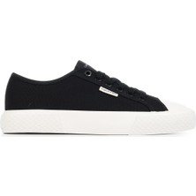 Zemira Vulc Lace Up Canvas Kadın Sneakers Ck Black 39