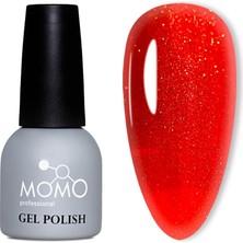 Zemira Momo Professional Kalıcı Oje S033 Altın Simli Kırmızı 14 ml