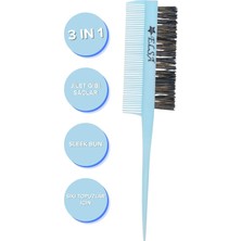 Zemira Elsa Professional Krepe Şiş Tarak 3 In 1 Topuz Fırçası