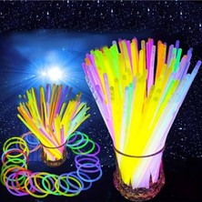 Zemira Kuzey 1000 Adet Vip Renkli̇ Glow Sti̇ck Neon Işik Fosforlu Bi̇lekli̇k Kolye Fosforlu Işik Konser Şenli̇k