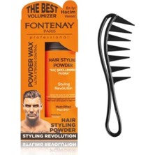 Zemira Fontenay Saç Şekillendirici Pudra Toz Wax Ultra Strong Turuncu 20GR + Şekil Tarağı 2'li Set
