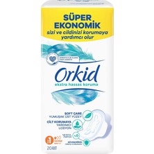 Zemira Orkid Extra Hassas Koruma Normal (Boy 1) Kanatlı Hijyenik Ped 20 Adet