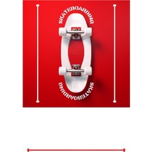 Zemira Independently Published Skateboard, Red And White Paperback