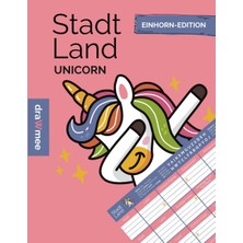 Zemira Independently Published Stadt Land Unicorn: Einhorn Edition Für Mädchen Ab 10 Jahren - Geschenk Für