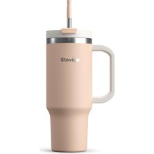 Zemira 2 Moods Tuck-In Tumbler Sızdırmaz Çelik Termos 900 ml Bisque ST-239