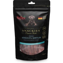 Zemira Snackies Ördek Göğüs Şeritleri Kurutulmuş Et Ödülü 90GR