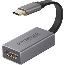 Zemira Promate Den A Bağlantı Kablosu Ultra Hızlı 4K30Hz Dönüştürücü/promate Medialink-H1.grey