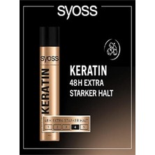 Zemira Syoss Keratin Saç Spreyi, 400 ml x 2 Adet, 48 Saat Extra Güçlü Tutuş