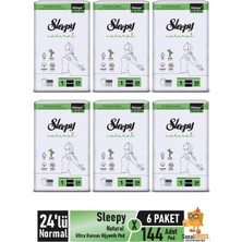 Zemira Ultra Hassas Hijyenik Ped 24'lü Normal x 6 Paket