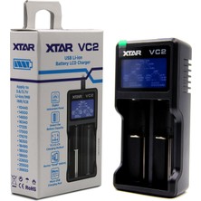 Zemira Xtar LADEGERXE4T: 2 SCHXE4CHTE, USB Girişi, Renkli Ekran, 18350-18700 14500 16340 17500 Li-Ion Bata