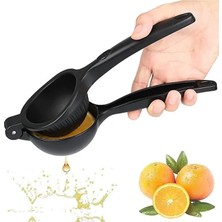 Zemira Limon Sıkacağı Limon Presi Çelik Büyük Boy, Siyah Metal Limon Sıkacağı, Döküm Naranciye Sıkacağı Ka
