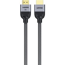 Zemira Unitek 8k Örgülü Naylon Kablosu, 1m, Yüksek Hızlı, 8K@60Hz Çözünürlük Desteği, Arc Uyumlu, Evr
