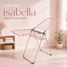 Atlanta Home Perilla Isabella Sepetli Çamaşır Kurutmalığı Katlanabilir Soft Pembe