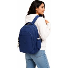 Harmela Unisex Suya Dayanıklı Kumaş Günlük Sırt Çantası Lacivert Renk Okul Sırt Çantası 1650