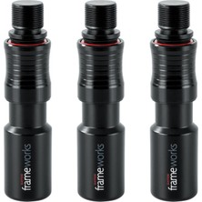 Zemira Gator Framework GFW-MIC-QRTOP3PK Hızlı Bağlantılı Mikrofon Adaptörü, 3'lü Paket, 5/8" Dişli