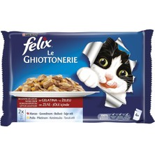 Zemira Felix Multipack Sığır Etli Tavuklu Yetişkin Yaş 4X85GR