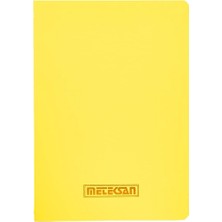 Zemira Meteksan Notes 17X24 cm Karton Kapaklı Iplik Dikişli Defter, 32 Yaprak, Düz, Sarı