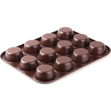 Zemira Tantitoni Kahverengi̇ 12Lİ Muffin Kalibi 27X35CM